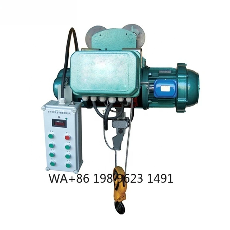 1T 2T 3T 5T 10T 16T CD MD Electric Hoist Wire Rope Lifting Winch Hot Sale for Warehouse Industrial Crane Applications