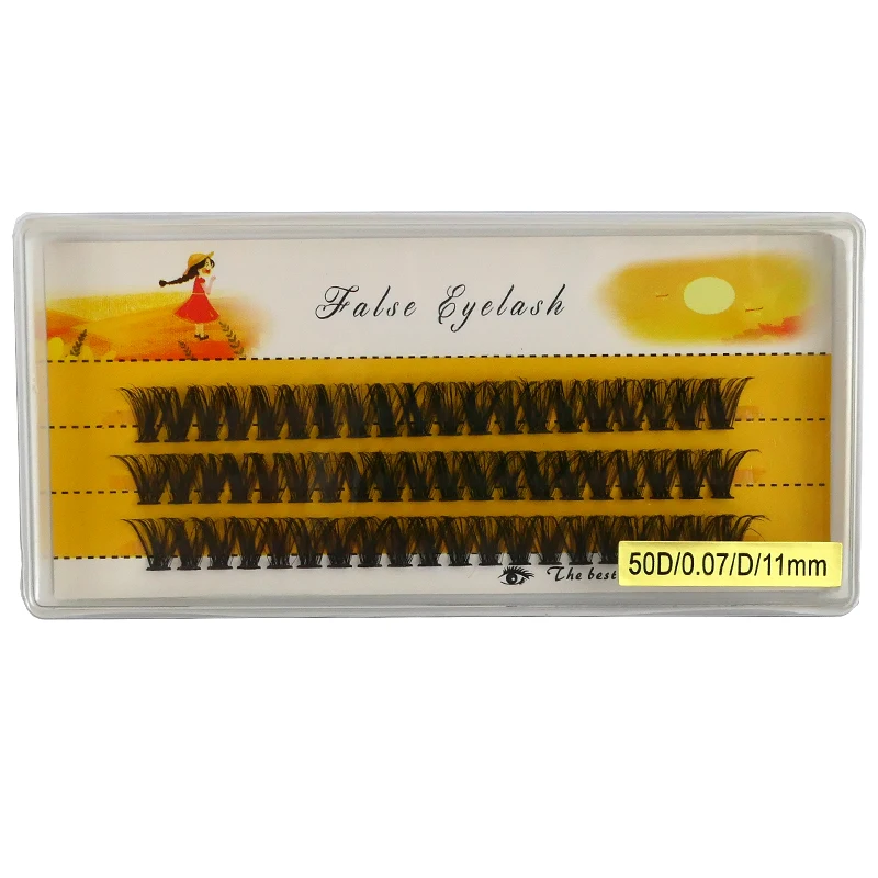 1box/60 bundles 50D fake eyelashes,imitation mink Individual Eyelash,Natural Thick lashes, Eyelash Extensions for make up