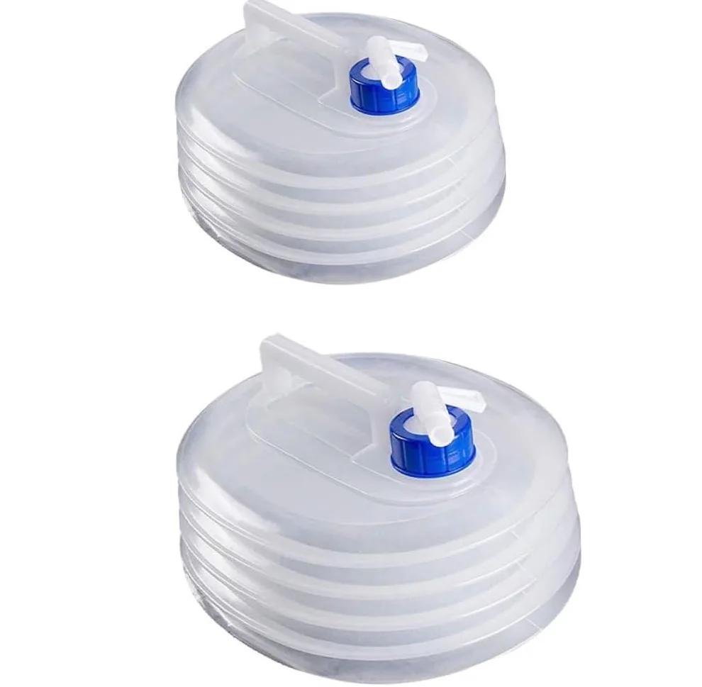 10L Collapsible Water Container With Spigot, BPA Camping Water Storage Jug Carrier For Outdoors Hiking RV&Emergency
