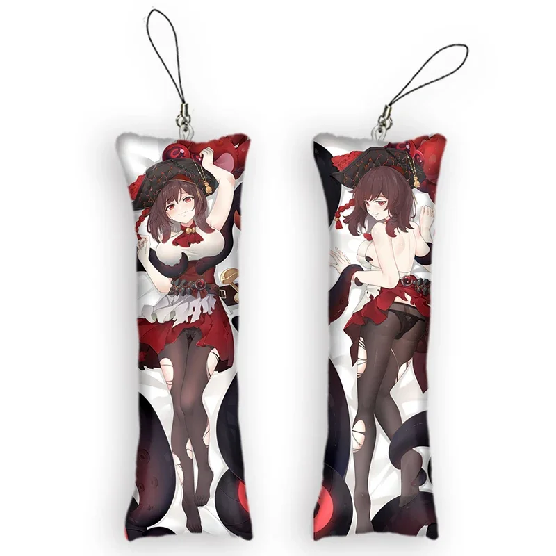 Fashion Azur Lane Royal Fortune Mini Dakimakura Keychain Cute Anime Key Chain Small Pillow Decor Pendant Otaku Gift Backp