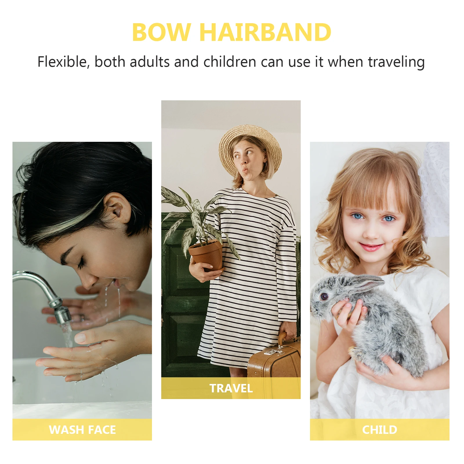 

4pcs Wide Brimmed Headband Sports Hair Band For Women Girls Lightweight Elastic Hair Accessories For Yoga Running