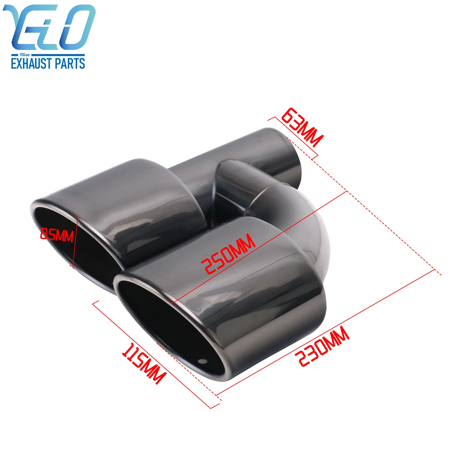 1 PCS For C-Class W204 E-Class W212 W211 Oval Four Outlet Muffler Tail Pipe Exhaust Pipe
