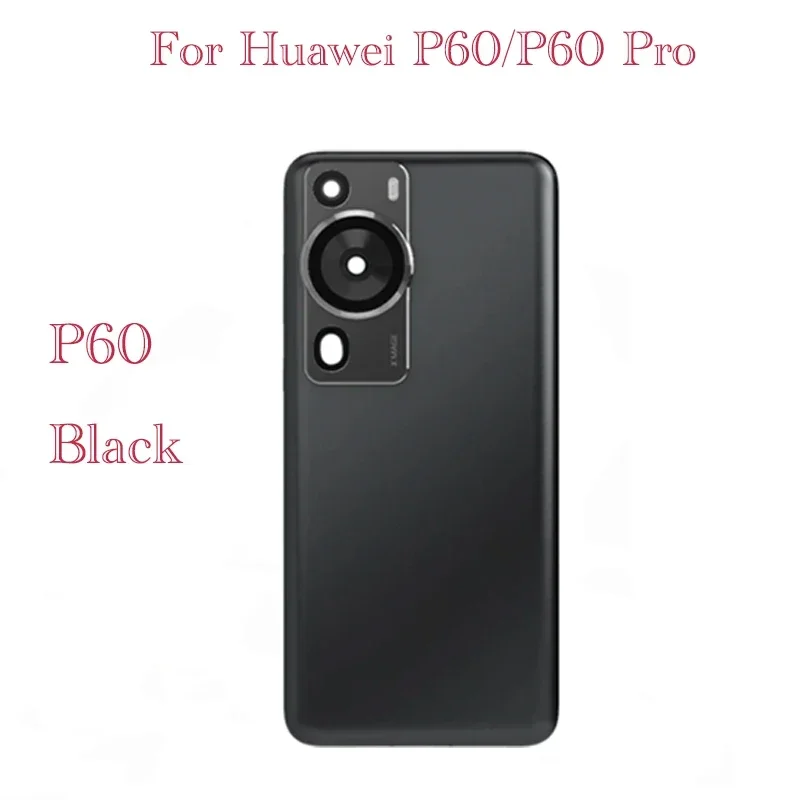 Replace For Huawei P60 / P60 Pro Battery Back Cover Glass Rear Door Lid Shell Case Housing + Camera Lens Frame Repair