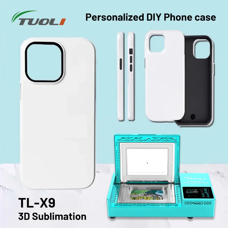 Пустой чехол для телефона TUOLI TL-X9 для iPhone 15, 14, 13, 12, 11 Pro Max, сублимационный теплопередача, персонализированные чехлы для мобильных