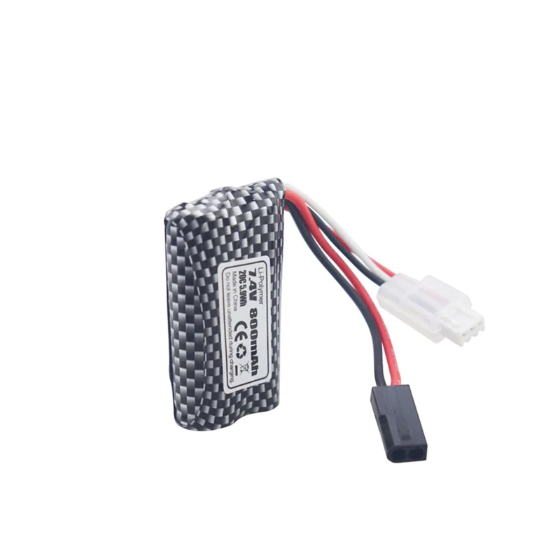 7.4V 800mAh Lithium Battery For 9130 9135 9136 9137 9138 9145 RC Toy Car High-Speed Off-Road Vehicle 5500-2P Plug 7.4V Battery