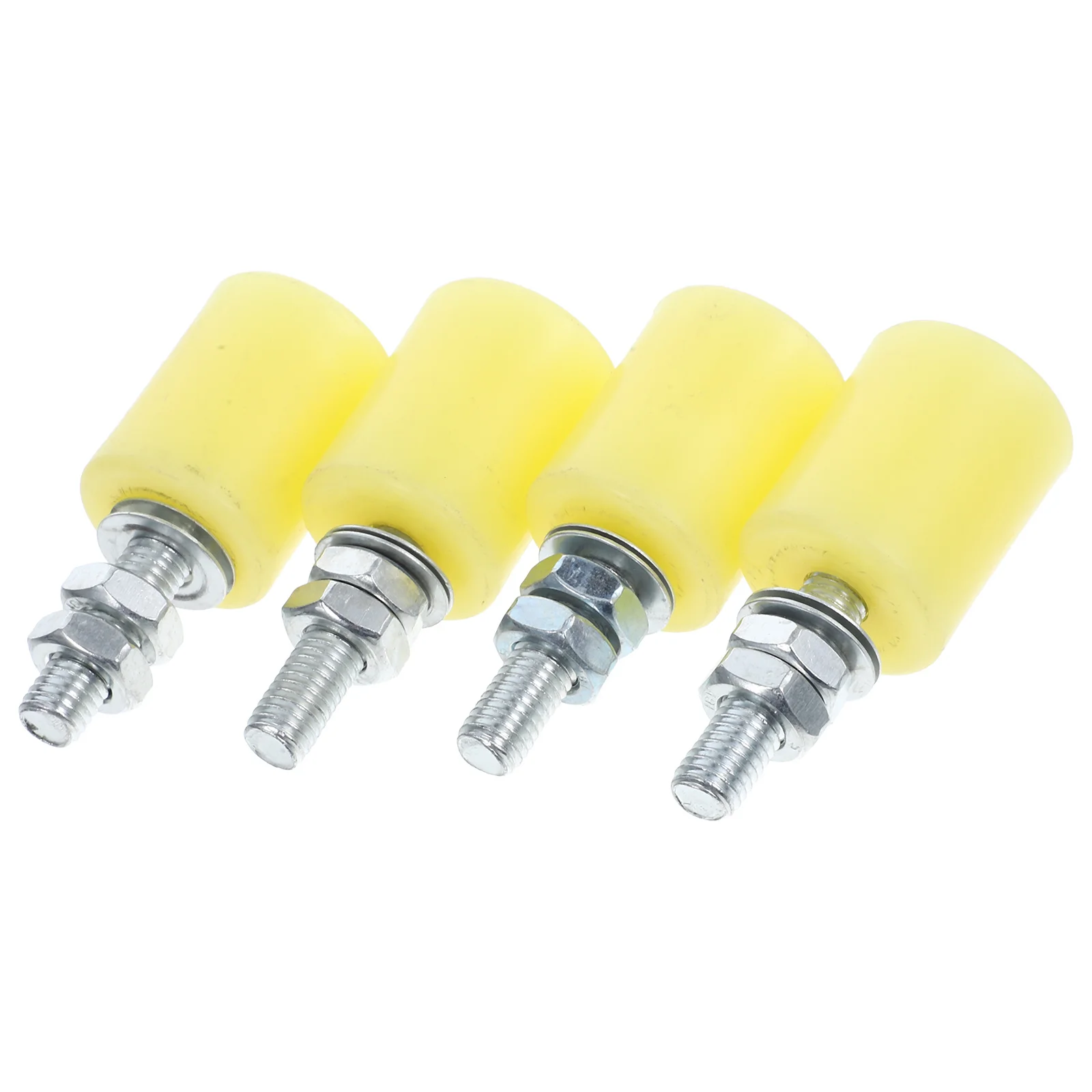 

4pcs Sliding Rollers Heavy Duty Nylon Guide Rollers Bearing Support Slide Door Wheels Replacement Parts Rail Gate Roller Garage