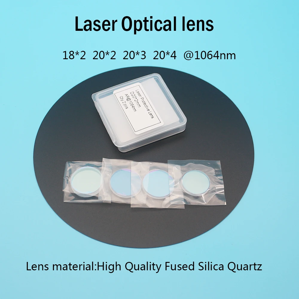 JHCHMX saldatura a mano lente protettiva Laser in fibra vetro ottico 18*2/20*2/20*3/20*4mm 1064nm per saldatrice WSX QiLin HanWei