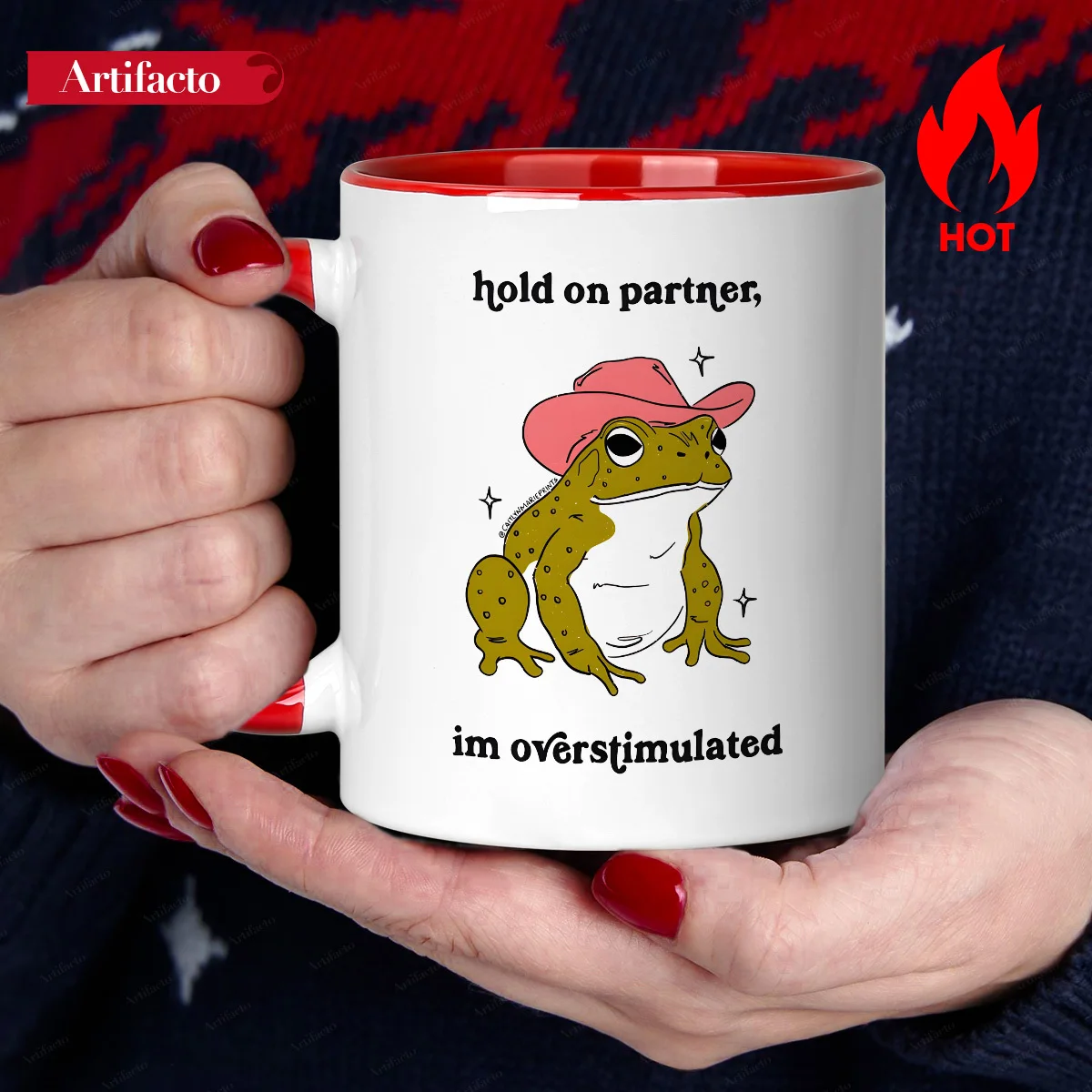 A Ceramic Coffee Mug, 11 Ounces in Size, Features a Humorous Design with the Phrase 