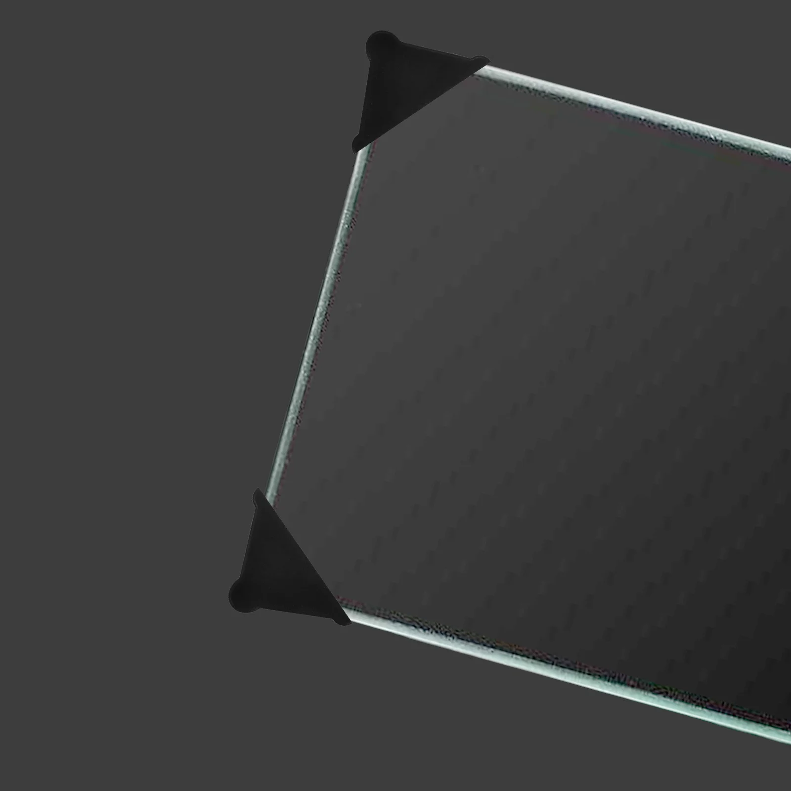 100pcs Corner Protectors Triangle Plastic Edge Guards For Glass Sheets Mirror Tempered Glass Protection Bumper Cover Shield Trim