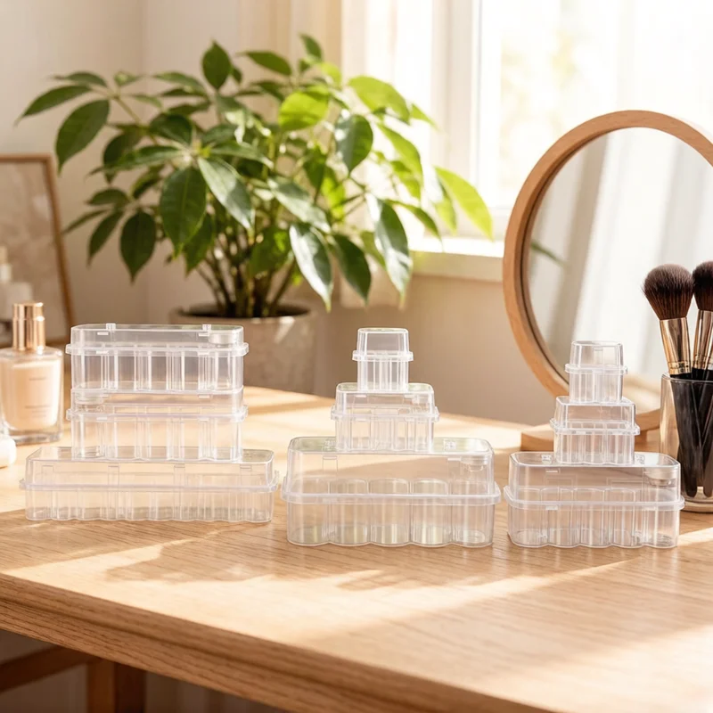 2/4/6/24 Slot Clear Plastic Microtube Storage Box 3ML Stackable Freezer Tube Box Refrigerator Organizer Lab Vial Storage Case
