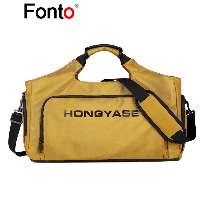 

Fonto New Dry Wet Separation Simple Fitness Bag Anti Splash Business Travel Portable Travel Bag Oxford Cloth Sports Bag