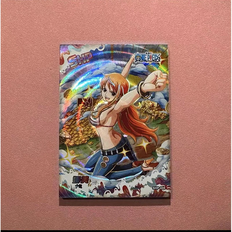 Carte de collection de personnages cancers Nami, jouets en deux dimensions pour enfants, cadeau de Noël et d'anniversaire, One Piece Anime