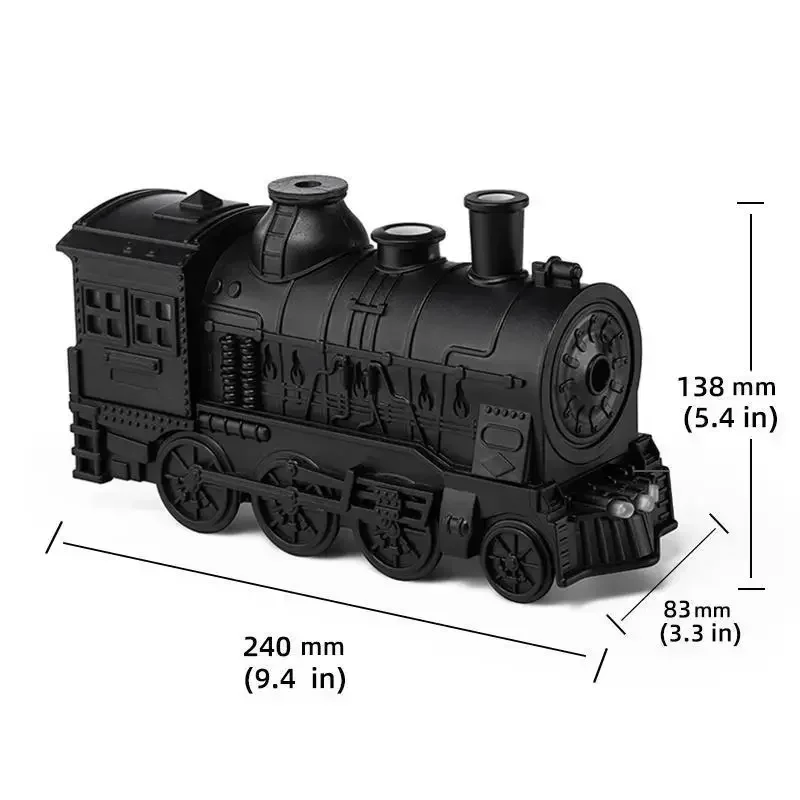 Train Design Air Humidifier, Simulated Steam Engine Train Aromatherapy Diffuser, Essential Oil Diffuser, Mini Humidifiers