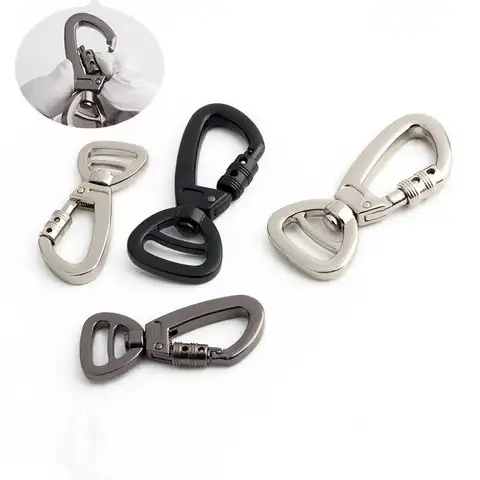 360-degree Rotatable Carabiner Pet Leash DIY Strong Pull Buckle Outdoor Rock Climbing Safety Quick-hang Spring Hook