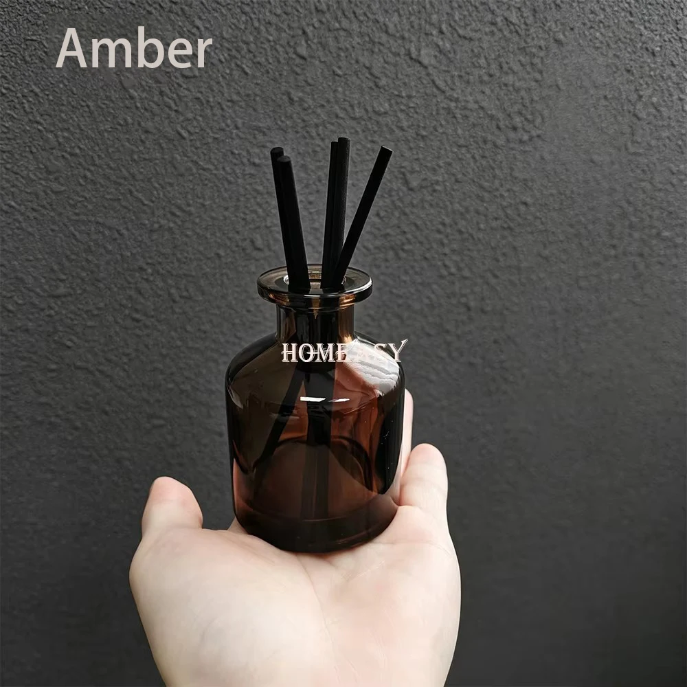 Hot Sale 50ml Glass Reed Diffuser Bottle With Reed Sticks Home Fragrance DIY Essential Oil Container