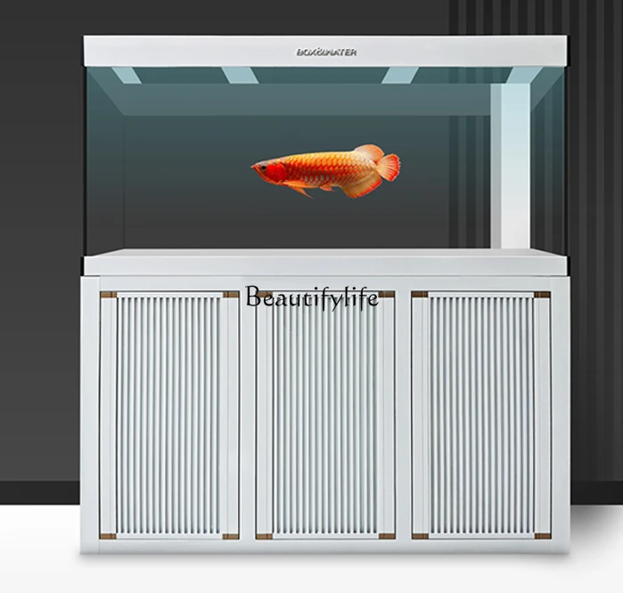 Aquarium Large, Medium and Small Living Room Bottom Filter Ultra-White Glass Household Fish Tank