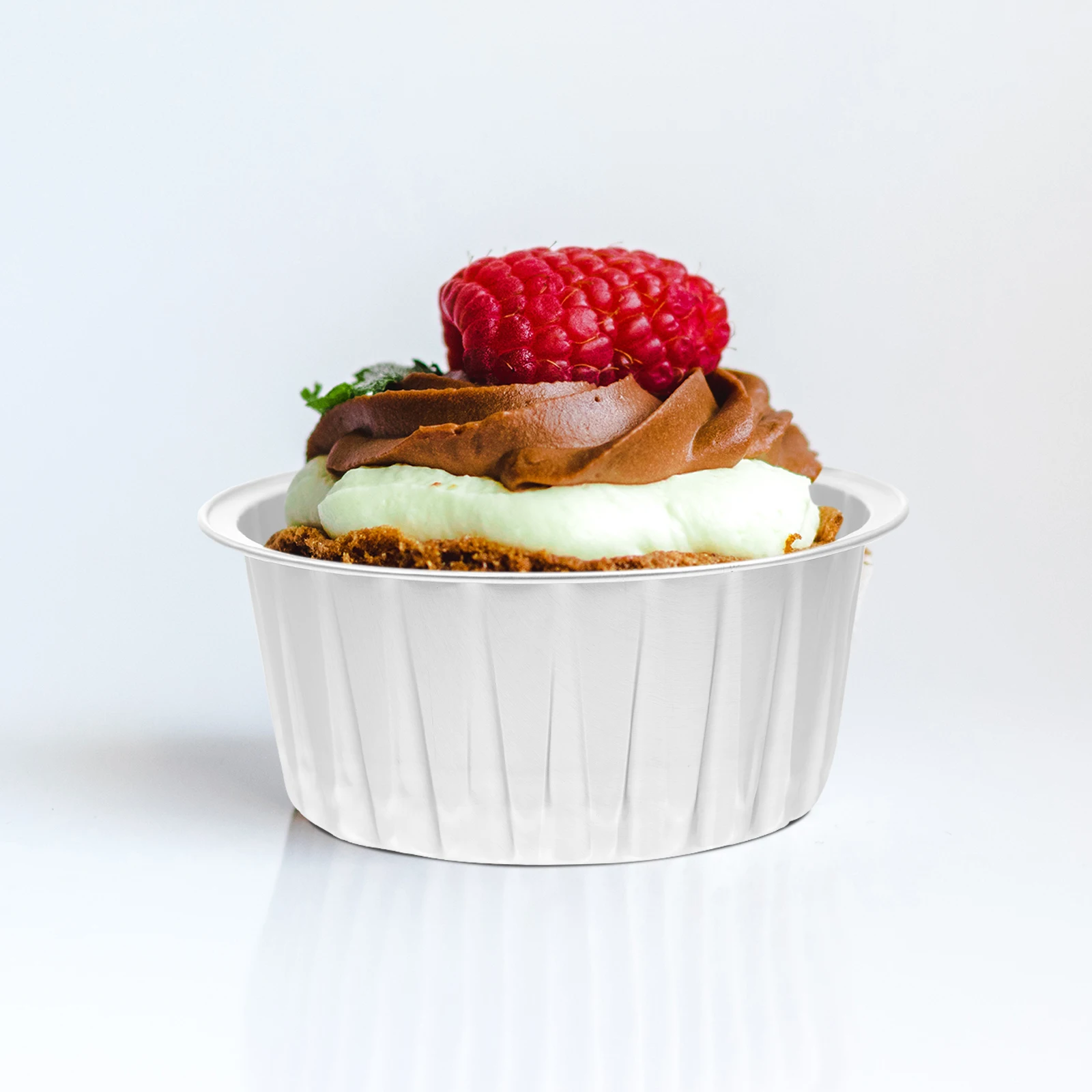 

50 Pcs Aluminum Foil Cups Baking Holders Muffin Liners Small Size Perfect Dessert Containers Cake Pudding Treats Lightweight