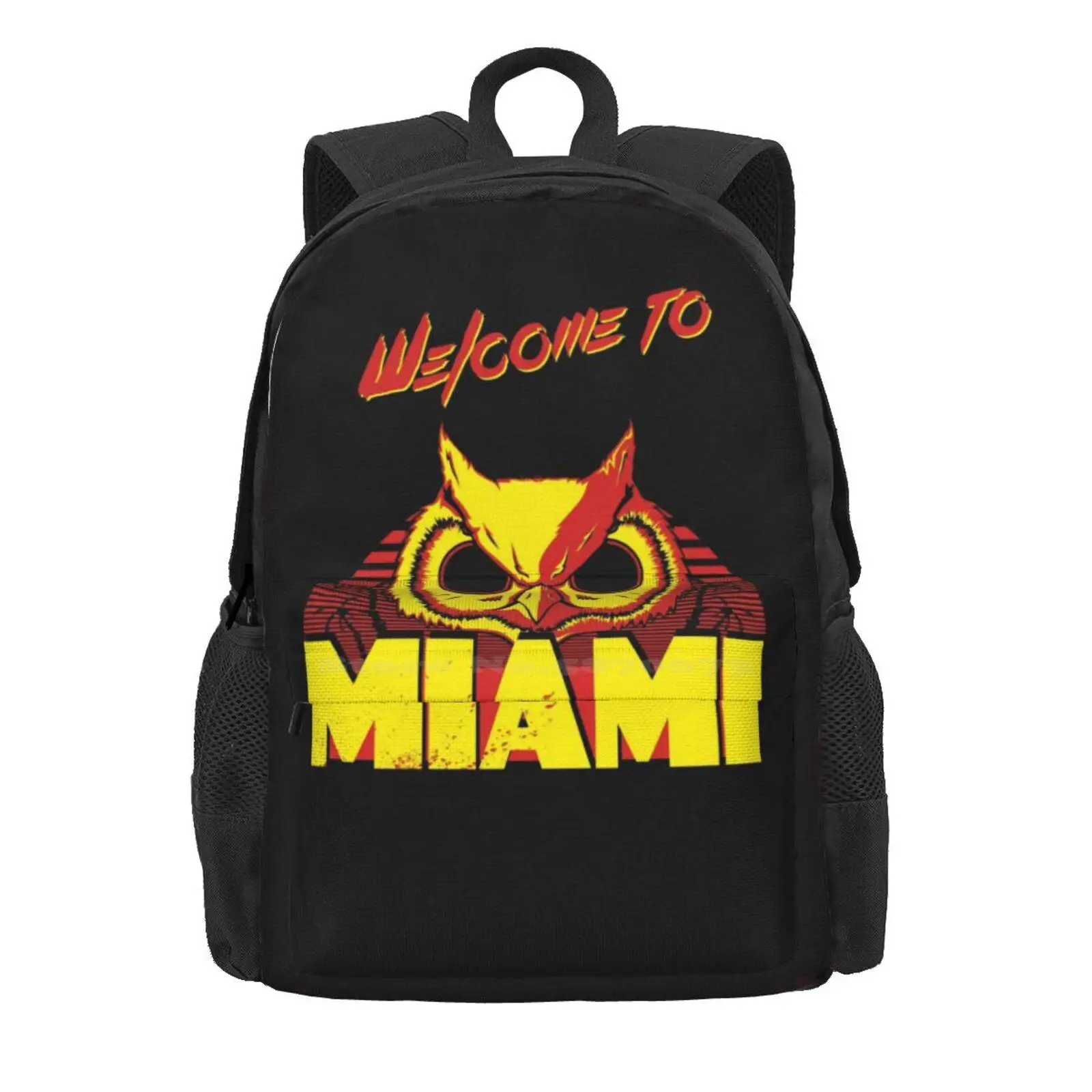 Welcome To Miami - Iii - Rasmus Hot Sale Schoolbag Backpack Fashion Bags Hotline Miami Owl Rasmus Videogames 80S Eighties