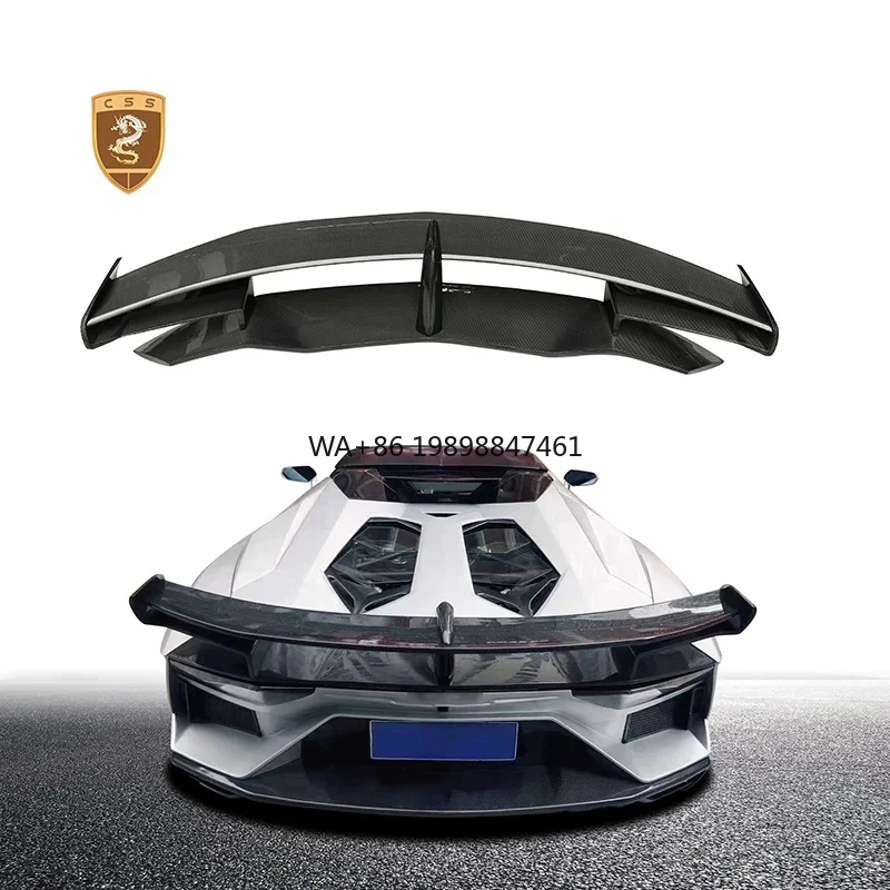 

Car Styling Carbon Fiber SVJ Style Rear Trunk Spoiler for Lamborghini Aventador LP700