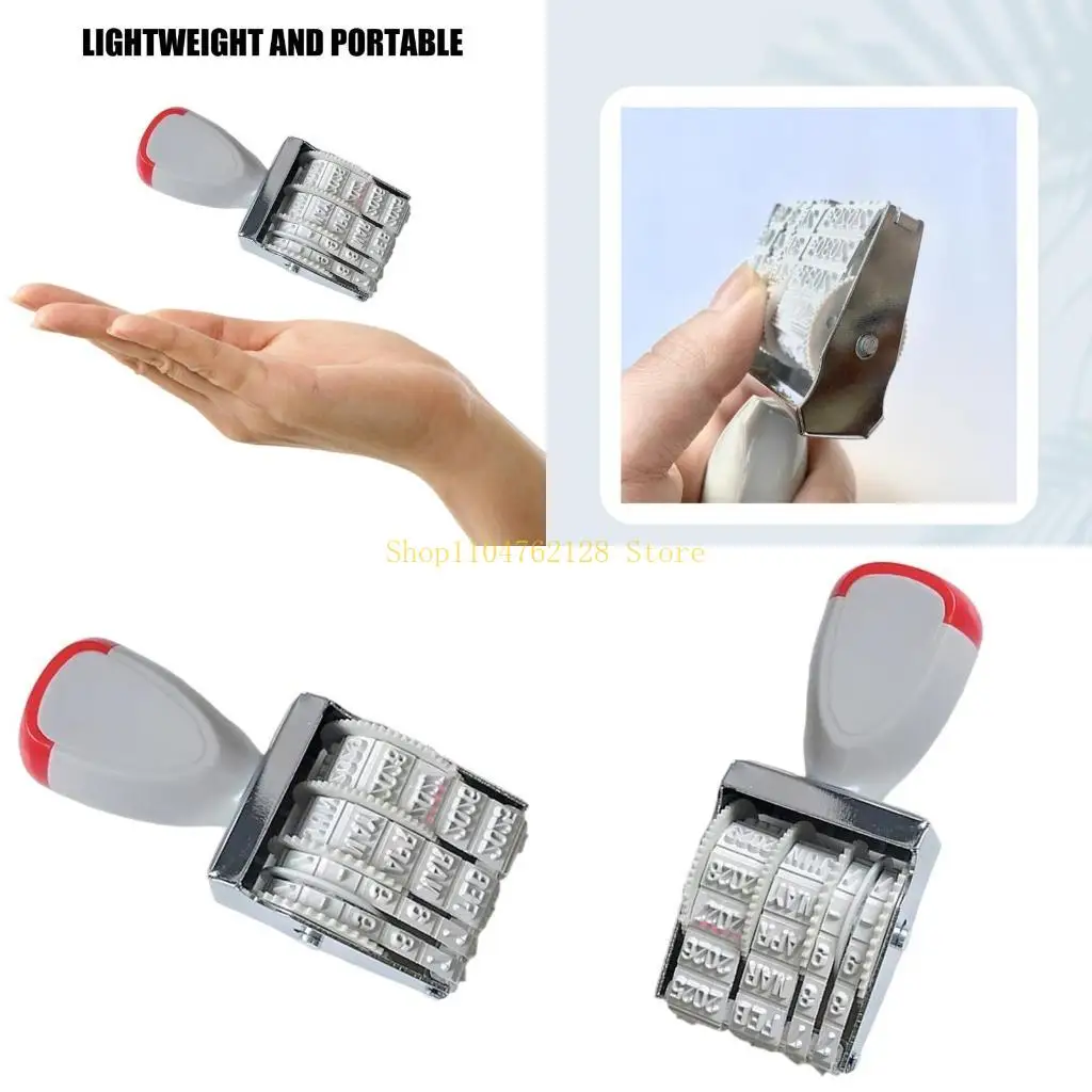Rubber Stamp Line Dater English Date Stamp Office Stamp Rotating Stamp best sale