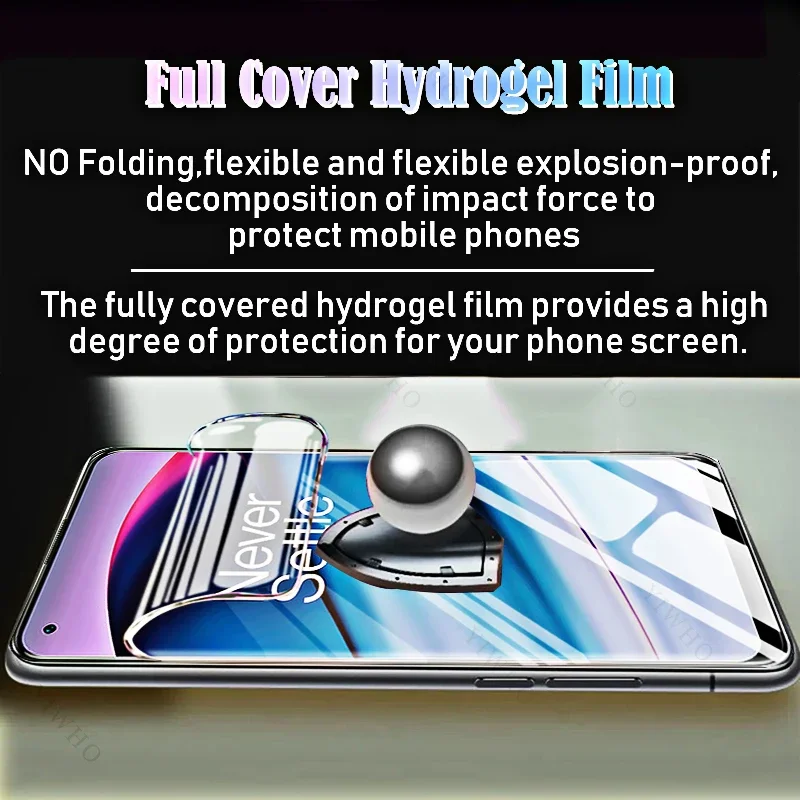 4-1psc Front Safety Hydrogel Film for OnePlus Nord CE 5G 2 Lite 2T T 3 Lite CE3 CE2 Screen Protector Protective Transparent Film