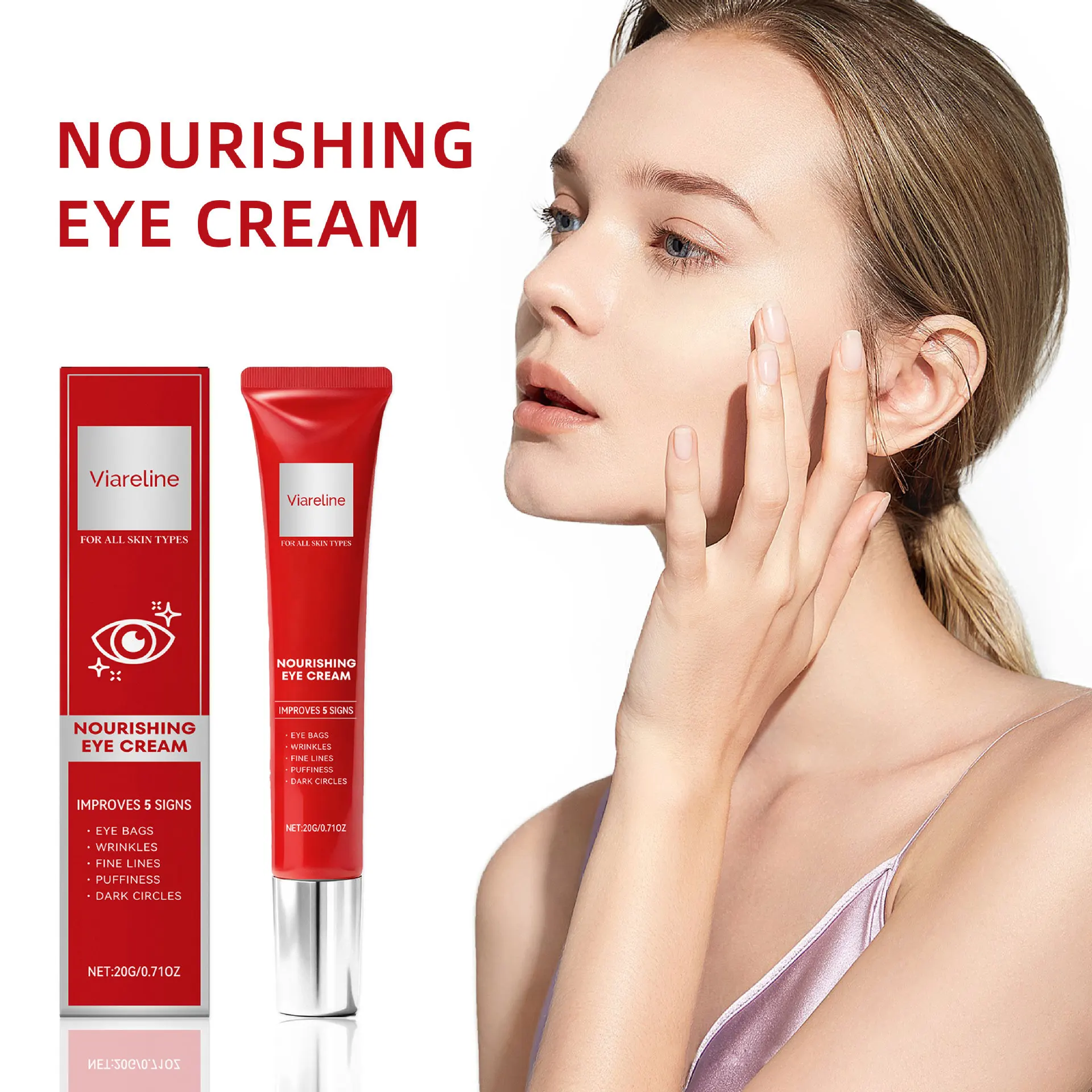 Retinol Daily Eye Cream - Gentle Long-Lasting Hydrating Moisturizing Care for Smooth & Nourished Under-Eye Skin