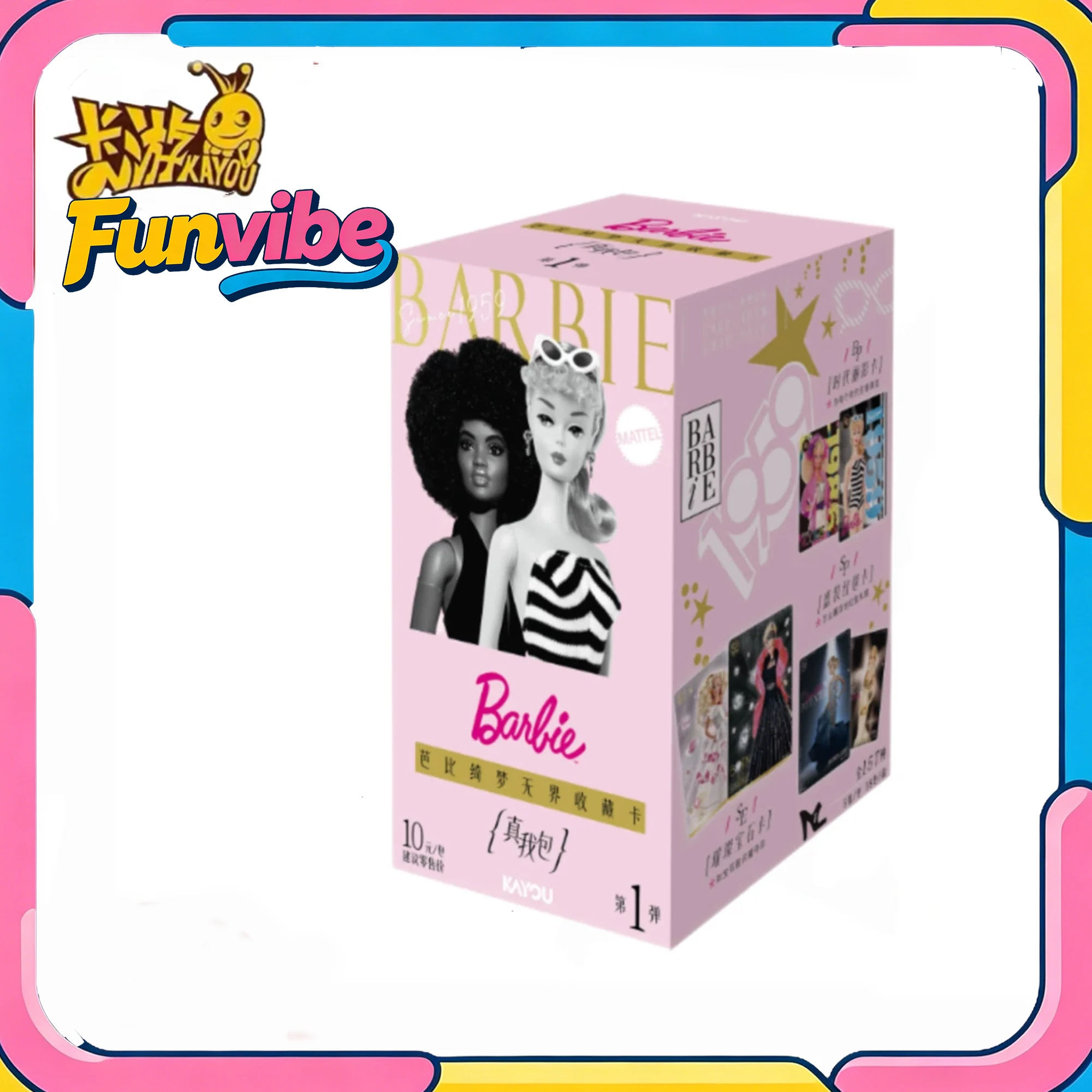 KAYOU Official Licensed Barbie Series Collectible Cards Dream Boundless True Self Pack Vol.1Trading Cards Girls Collection Gift