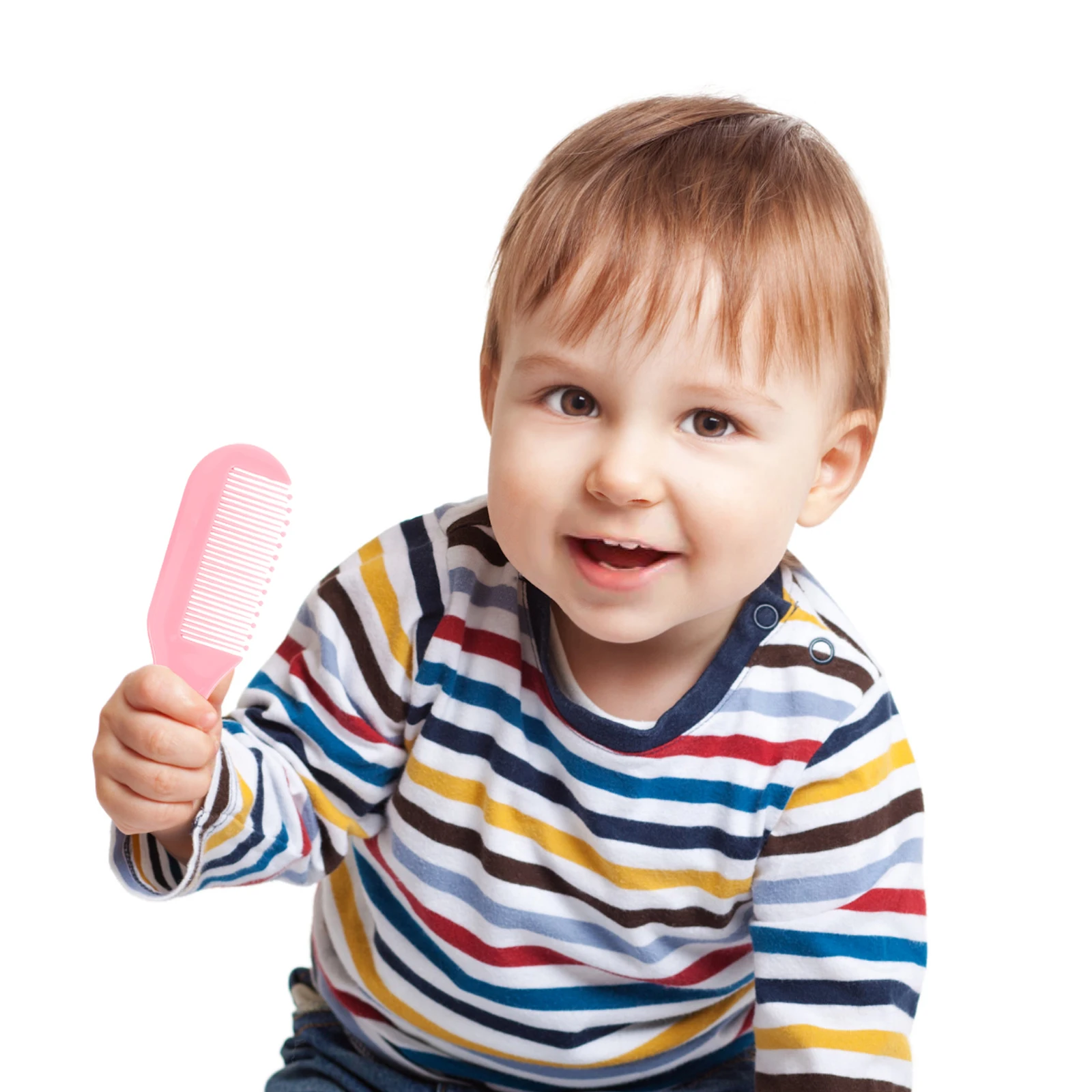 

1Set Baby Massage Comb Brush Set Pink Newborn Infant Haircare Kit Promote Blood Circulation Brain Development Gentle Circular