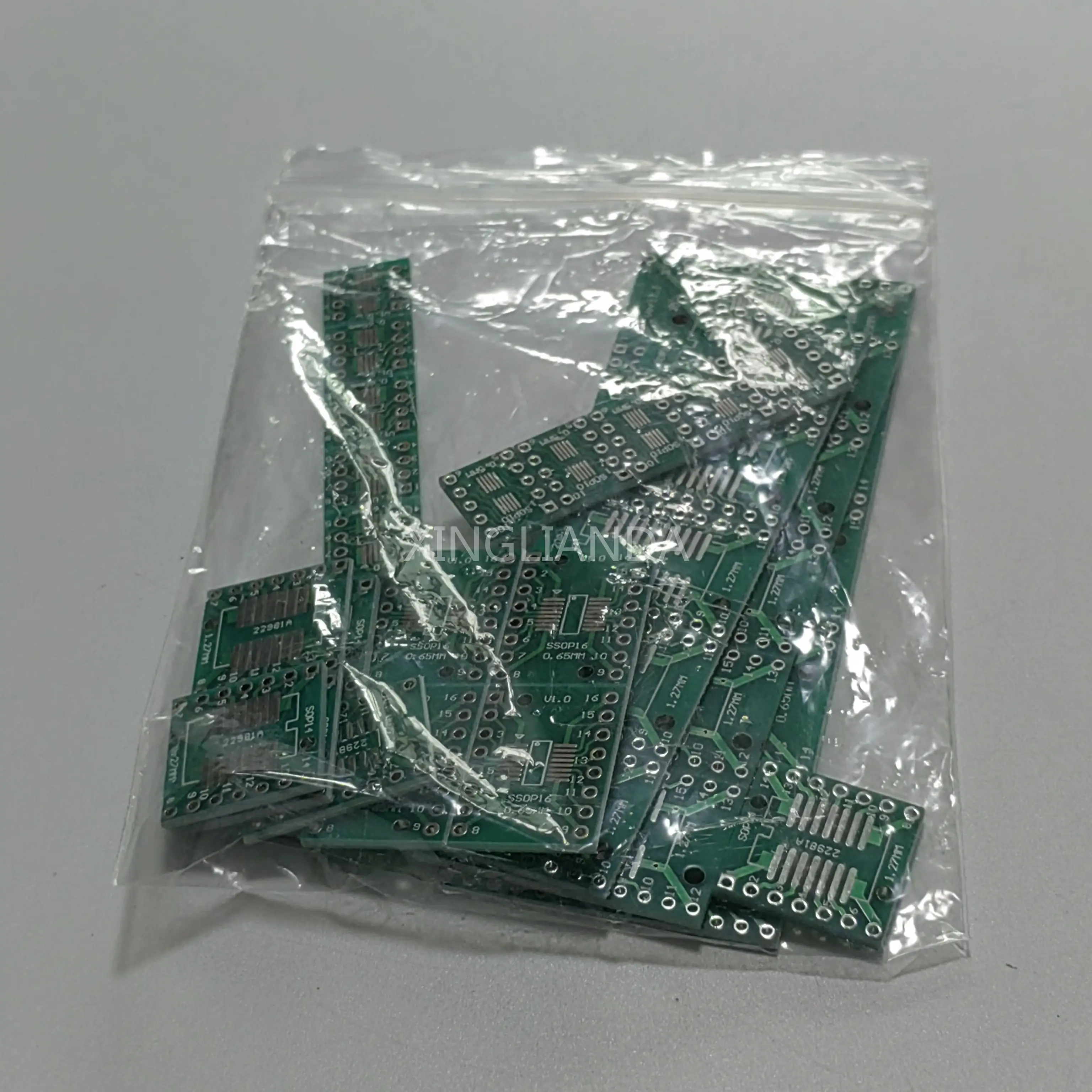 PCB 어댑터 보드 조합 세트, SMD-인라인 7 변환, MSOP10, SOP8, SOP14, SOP16, SOP20, SOP24, SOP 28, 각 5PCs, 35PCs/로트