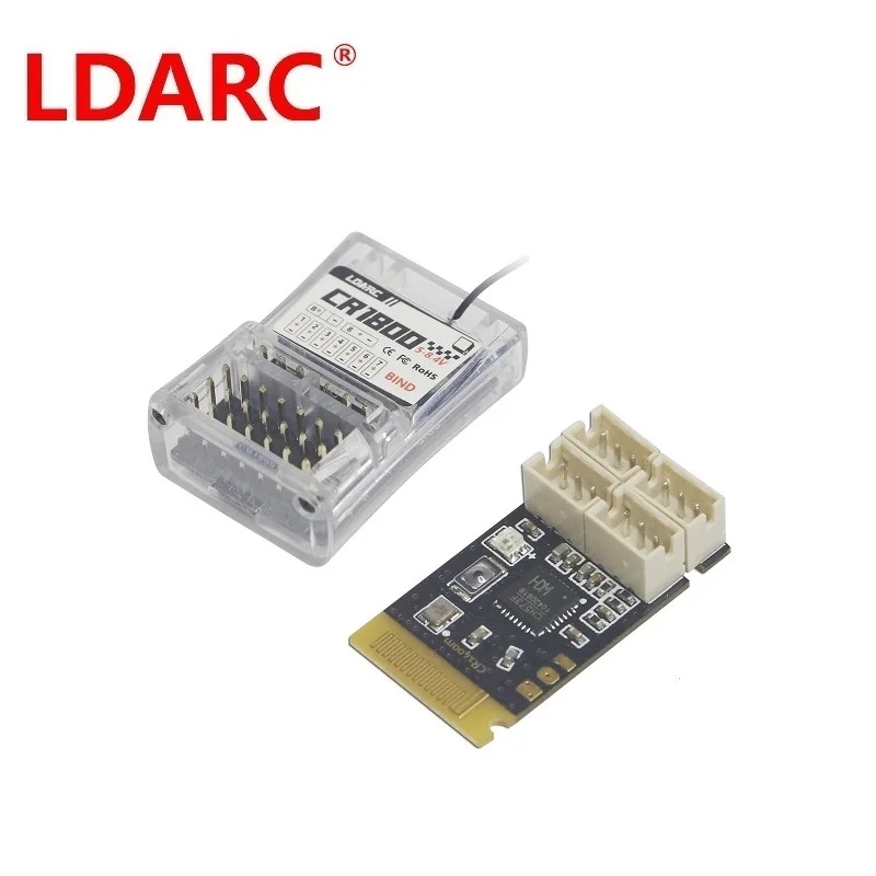 LDARC CR1800 CR1400 Receiver O₂ bidirectional 2.4Ghz wirelessRF RTtlemetry voltage 8 CH PWM output  for RC car tank boat toy