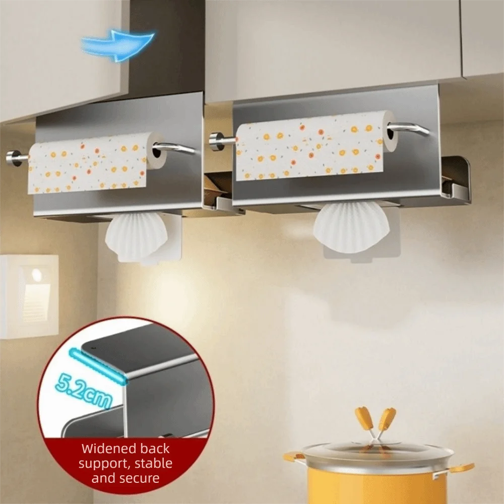 

Держатель для бумажных полотенец из углеродистой стали под шкаф, удлиненный, настенный, водонепроницаемый, нержавеющий