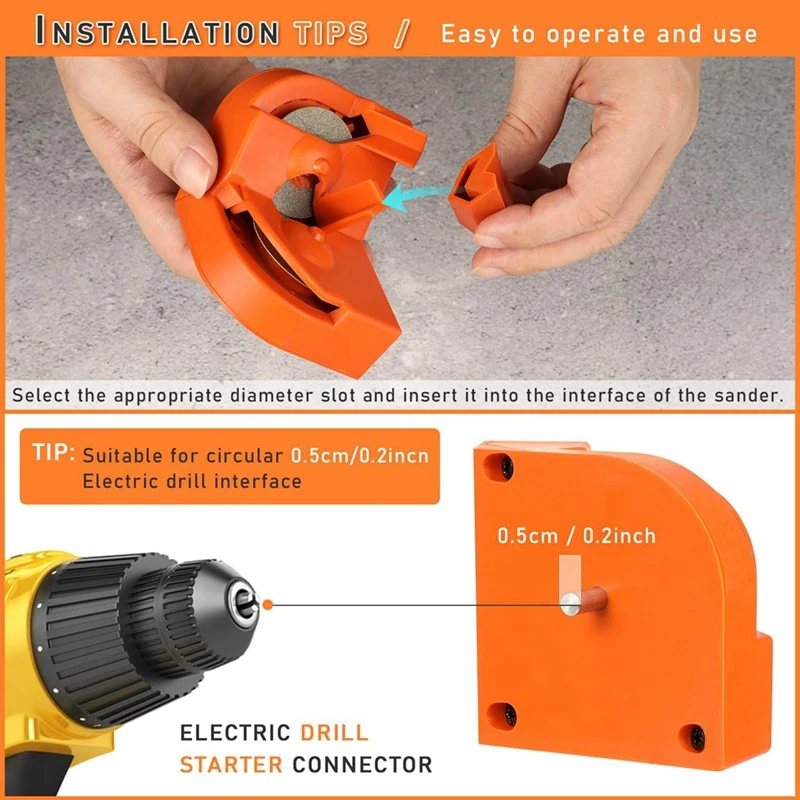 Multipurpose Drill Bit Grinding Sharpener,Electric Drill Bit Sharpener For All Bits Portable Drill Grinder Grinding Tool Durable