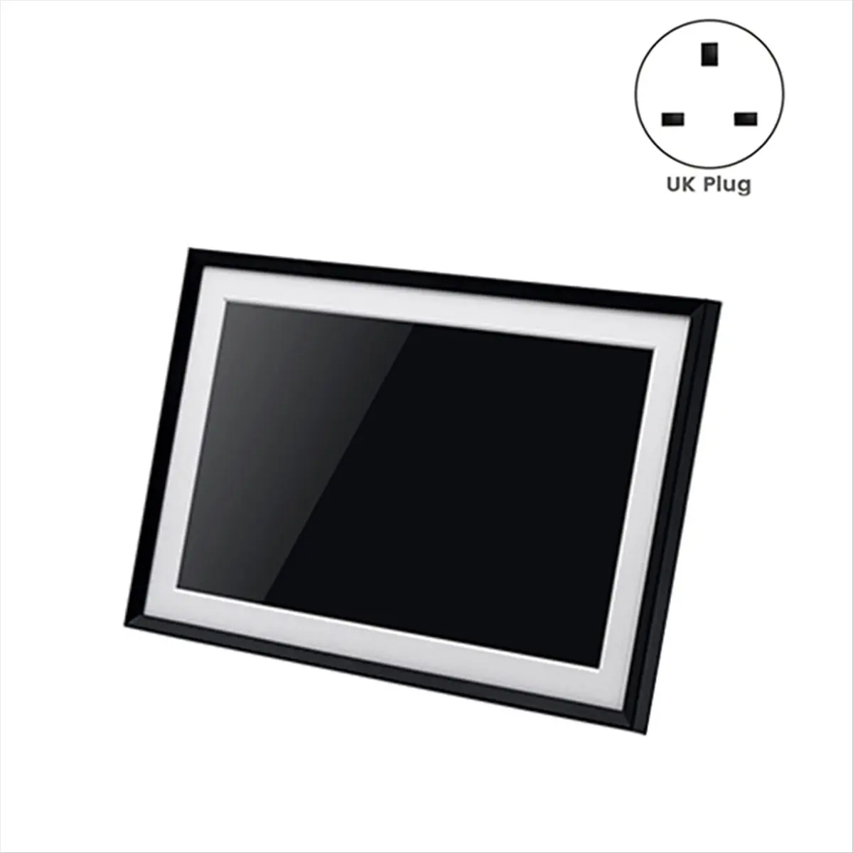 A69Z Digital Picture Frame 10.1 Inch Frameo Digital Photo Frame WiFi 32GB Storage HD IPS Touch Screen Auto-Rotate LED UK Plug