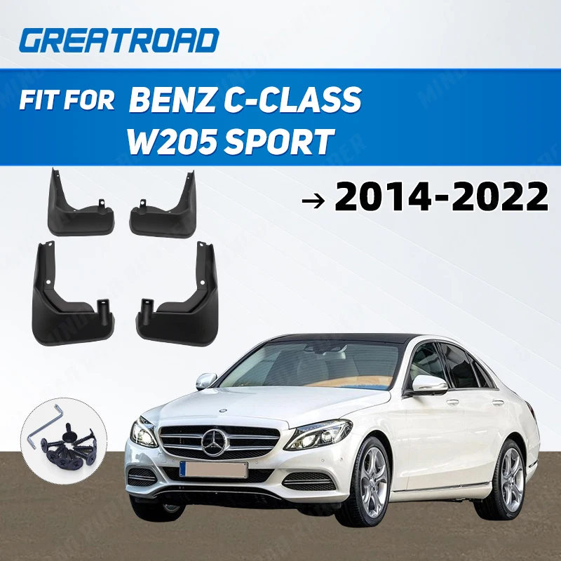 

For Mercedes Benz C-Class W205 2014 - 2022 2015 2016 2017 2018 2019 2020 2021 Fender Mudflaps Splash Guards Mudguards Mud Flaps