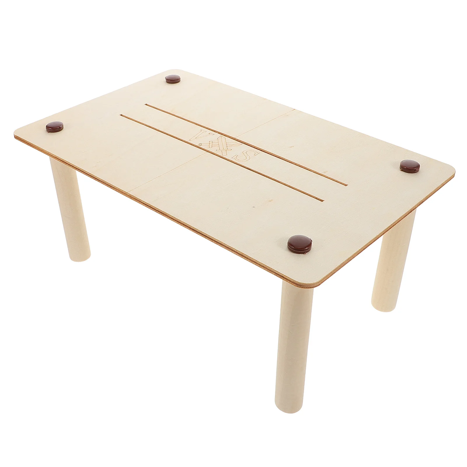 Tavolo in legno Piattaforme per criceti Scaletta da gioco di sesta elementare Decorazione per habitat di piccoli animali Kit di burattini di bambù St impermeabile