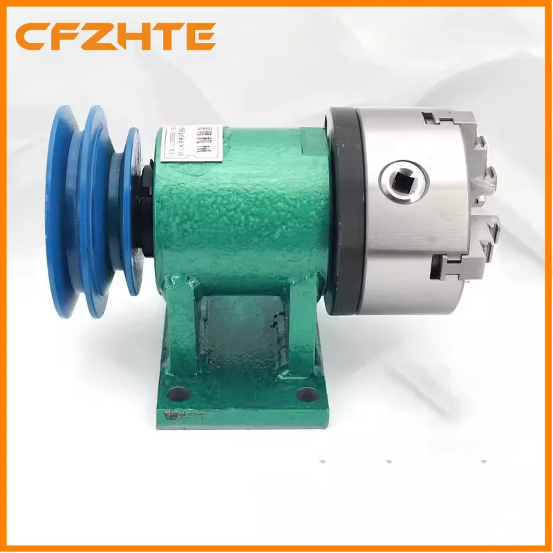 DIY Metal Lathe Spindle, Assembly 80-120mm Woodworking Three Jaw Four Jaw Self-Centering Chuck Modification Kit for Craftsmen