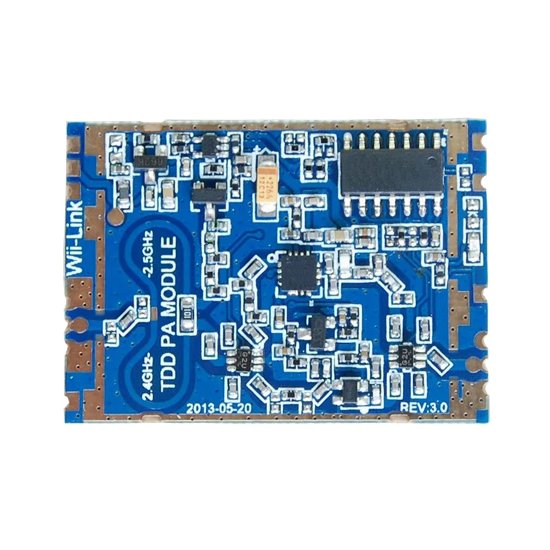 Amplificador de Sinal Modelo Avião, 2.4G, 2W, Bi-Direcional, 4dBm-20dBm, Extensão do Alcance para Drone, Controle Remoto, Módulo Boost, 1Pc