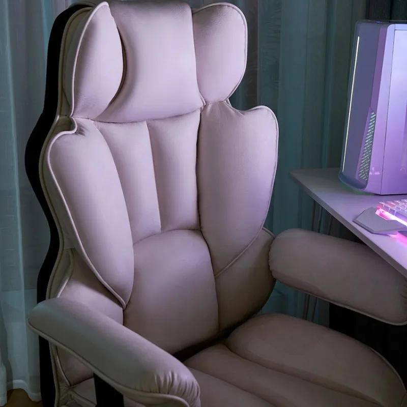 Large load-bearing e-sports chair, home comfortable computer chair, sedentary office chair, leather boss chair waist protection