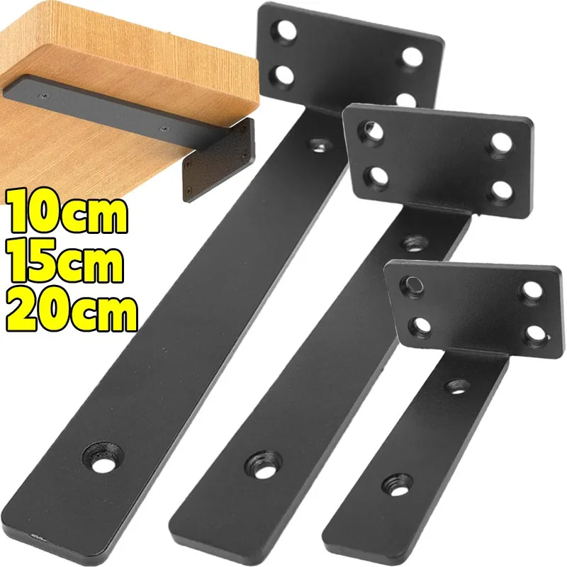

Heavy Duty L-shaped Shelves Brackets Thickened Carbon Steel Shelves Bracket with Screws Laminated Shelf Fixed Connector Hardware