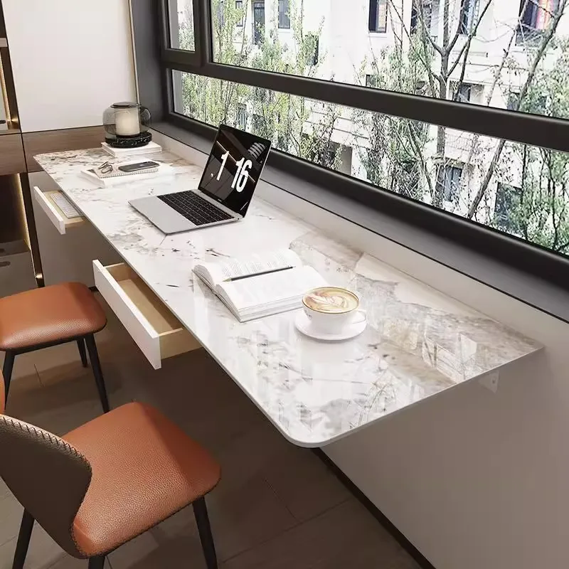 Slate hanging wall table, balcony bedroom bedside workbench home office computer desk