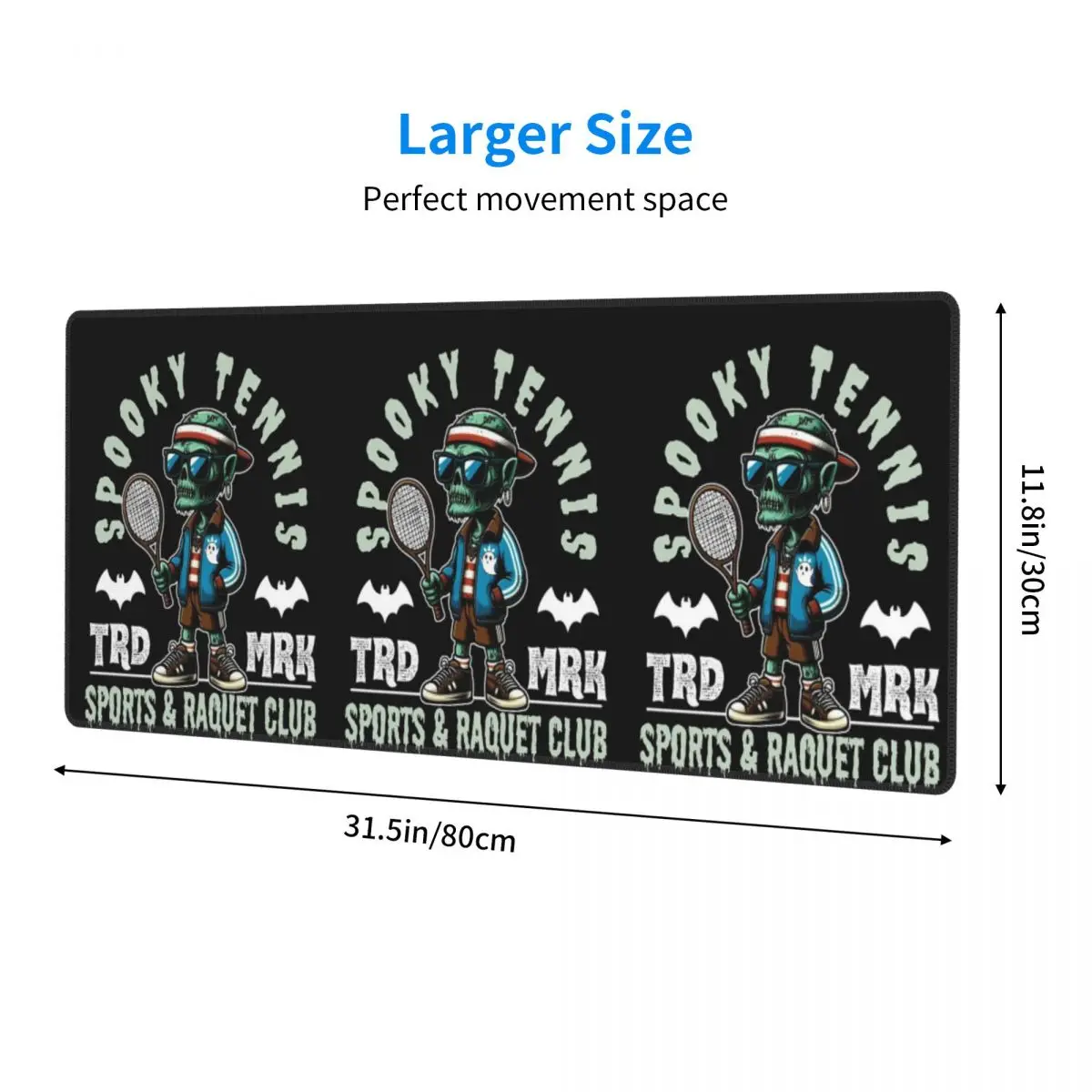 Spooky Tennis Sports And Raquet Club Large Mouse Pad Computer Keyboard Mouse Mat Gamer PC Laptop Desk Mat Office Table Mats