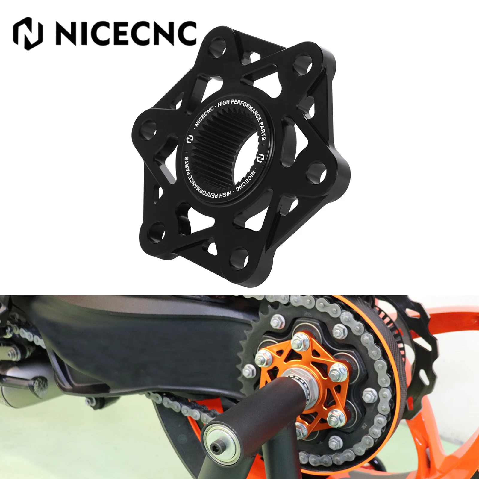 For KTM 1290 Super Duke Rear Sprocket Flange Sprocket Carrier Duke 1290 2014-2023 2022 2021 2020 2019 2018 2017 2016 2015