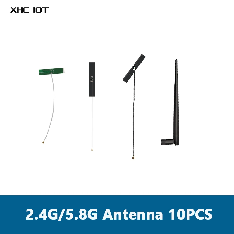 

10PCS/Lot 2.4G/5.8G XHCIOT Wifi Antenna SMA-J PCB Antenna Series 5dBi Rubber Antenna Small Size For Wireless Module For Ruter