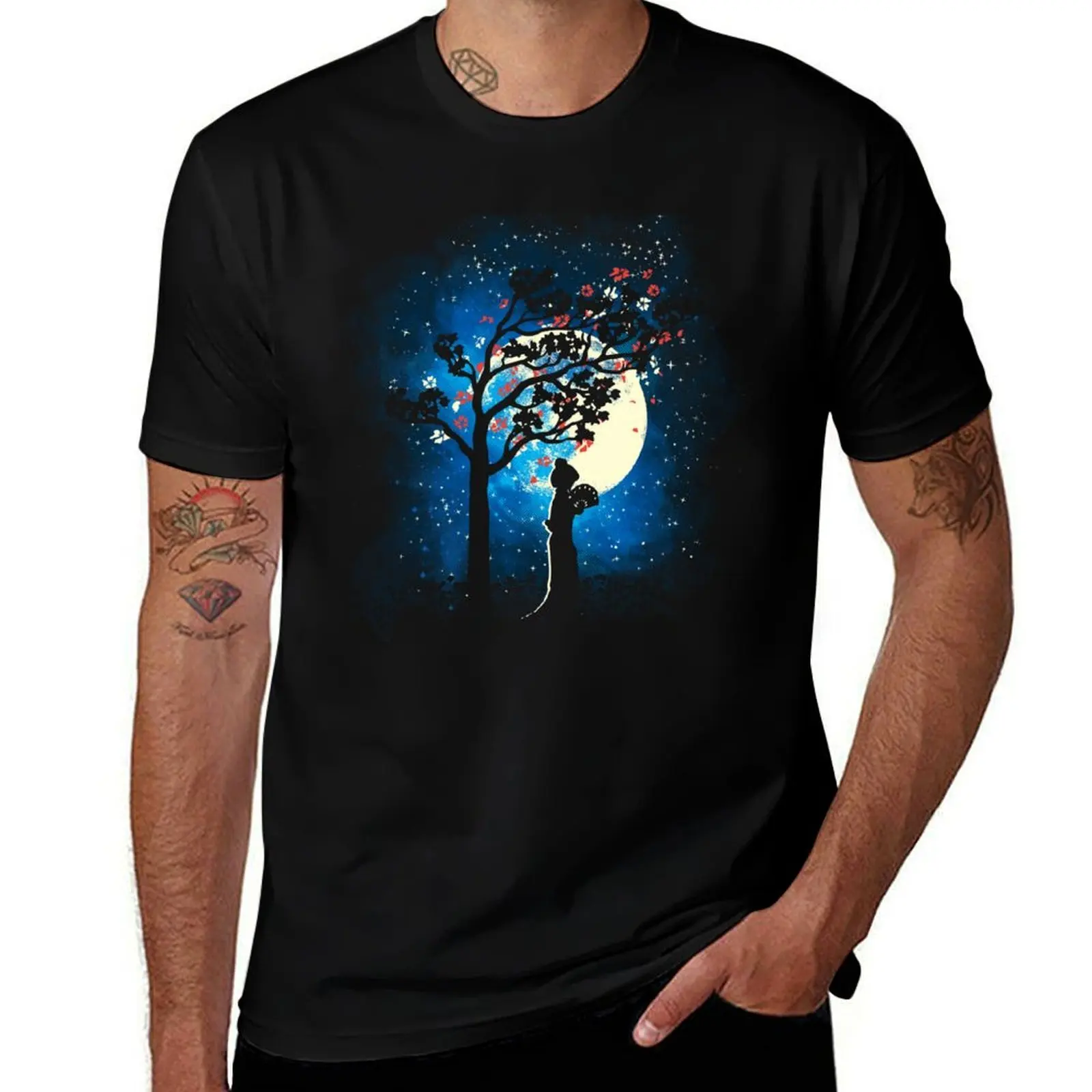 T-shirt Tranquility, grande taille, à manches courtes