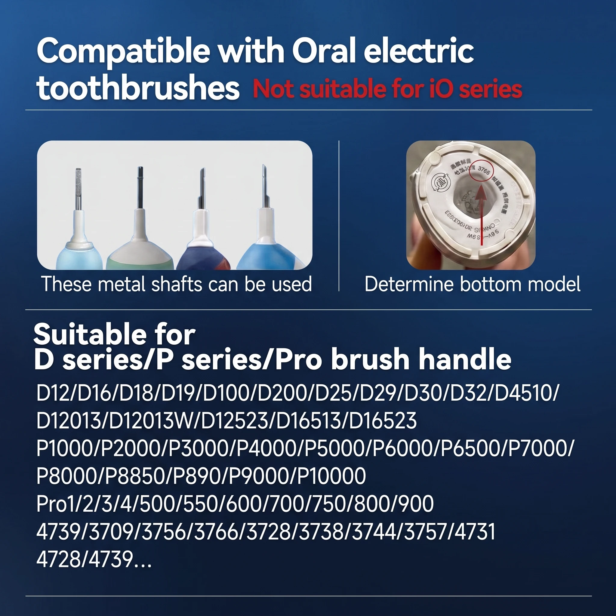 Multifunktionale Ersatz-Elektrozahnbürstenköpfe Kompatibel mit Oral OLB Fit D100 D25 D30 D32 4739 3709 3744 Weiche Borsten – Detail 5