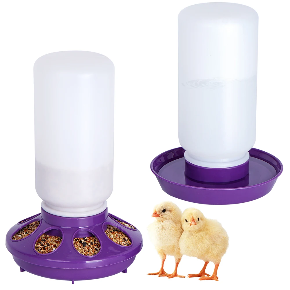 Bebedero automático para pollos, cubo alimentador de codorniz, bebedero para aves, equipo para bebedero, 1L