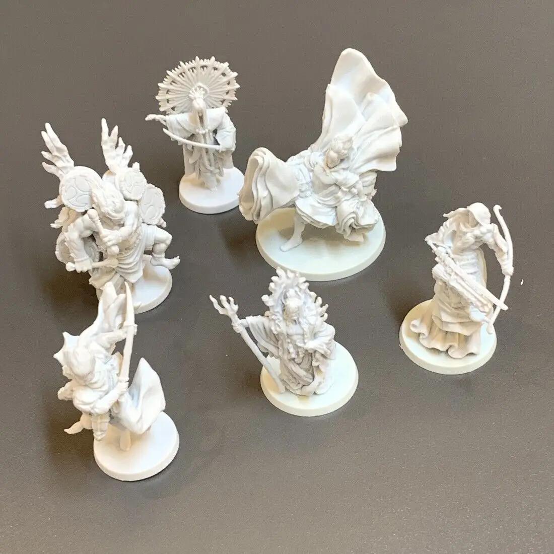 6x CMON Figures Rising Sun Kami Unbound Board Game Miniatures Kickstarter Toy