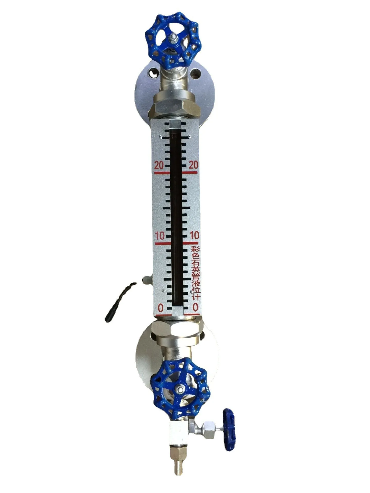 Quartz Tubo Nível Gauge com Lâmpada Fonte, 440 milímetros de Pressão, 10MPA, DN25, 450 Graus Gama