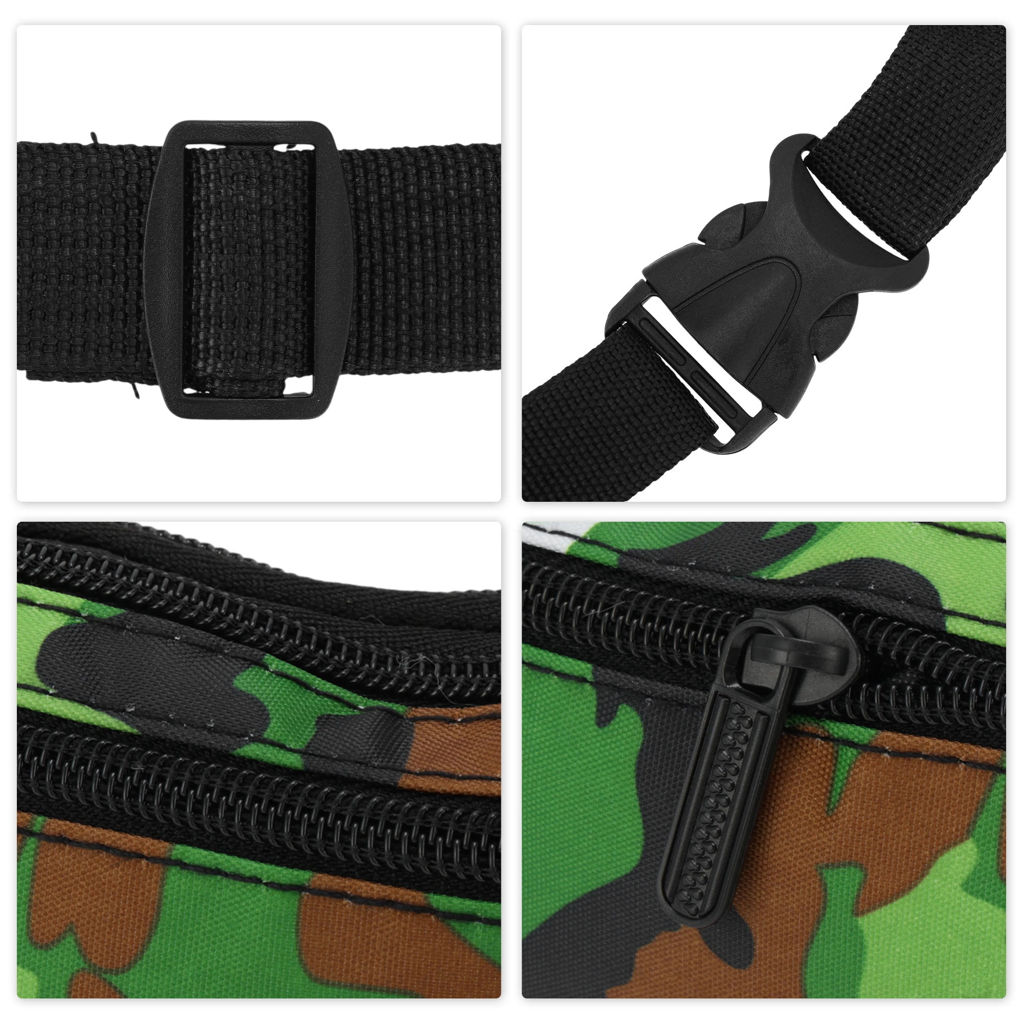 X Autohaux Thin Camo Fanny Pack Green 1 قطعة #4