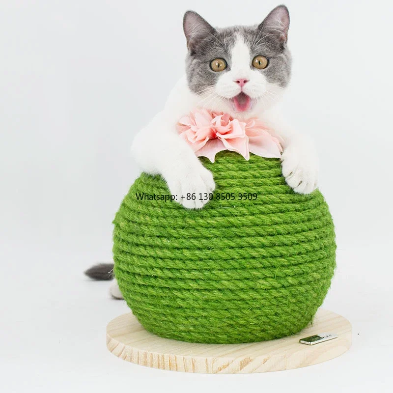 Manufacturer Wholesale Sisal Wood Cat Cactus Scratcher